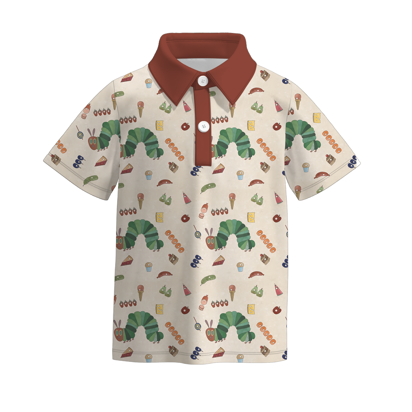 (Pre Order)Boys Spring and Summer Brown Bear Print Top