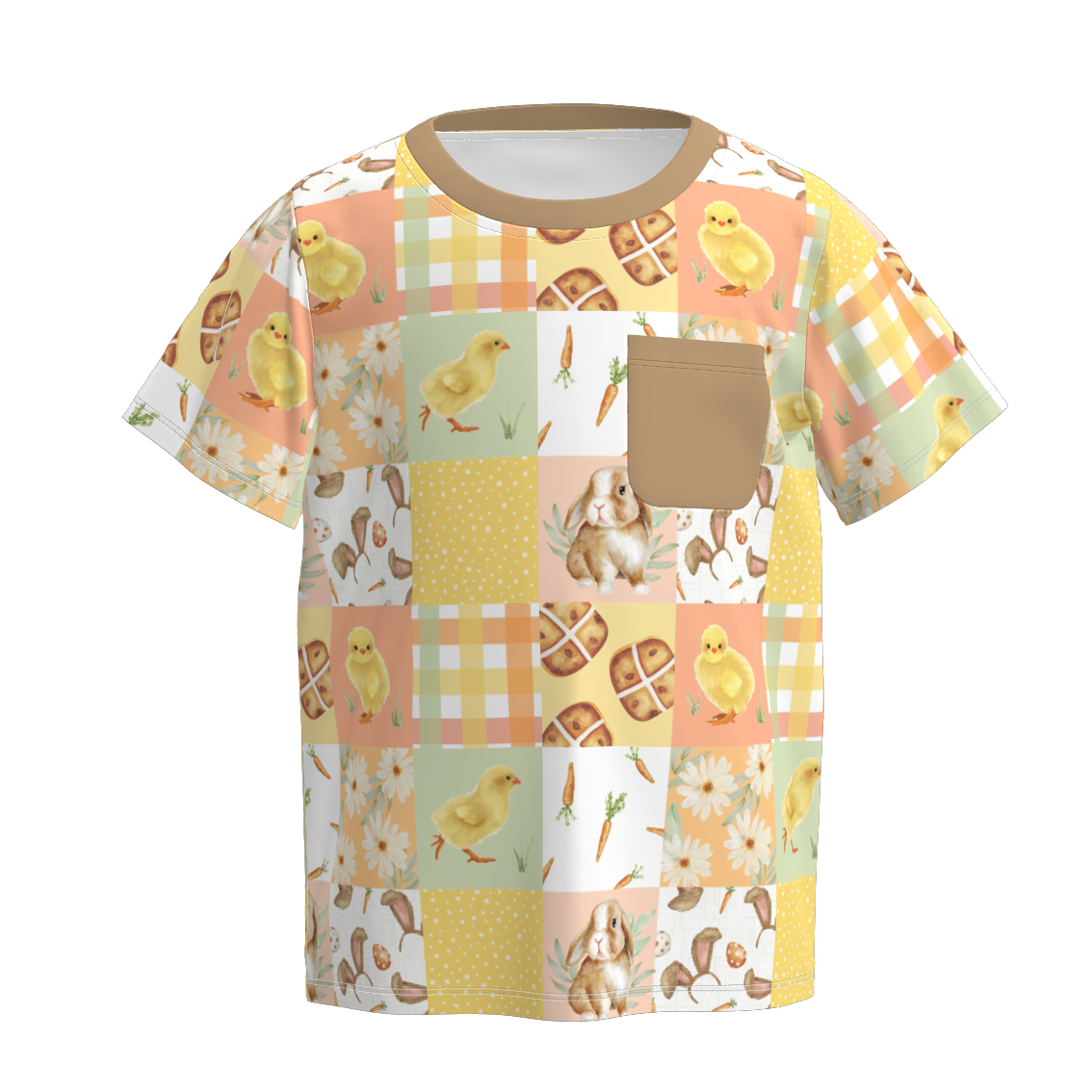 (Pre Order)Boys Easter Bunny&Farm Print Top