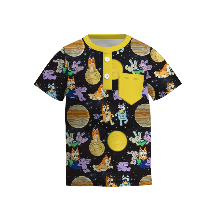 (Pre Order)Boys Spring and Summer Cartoon Print Top