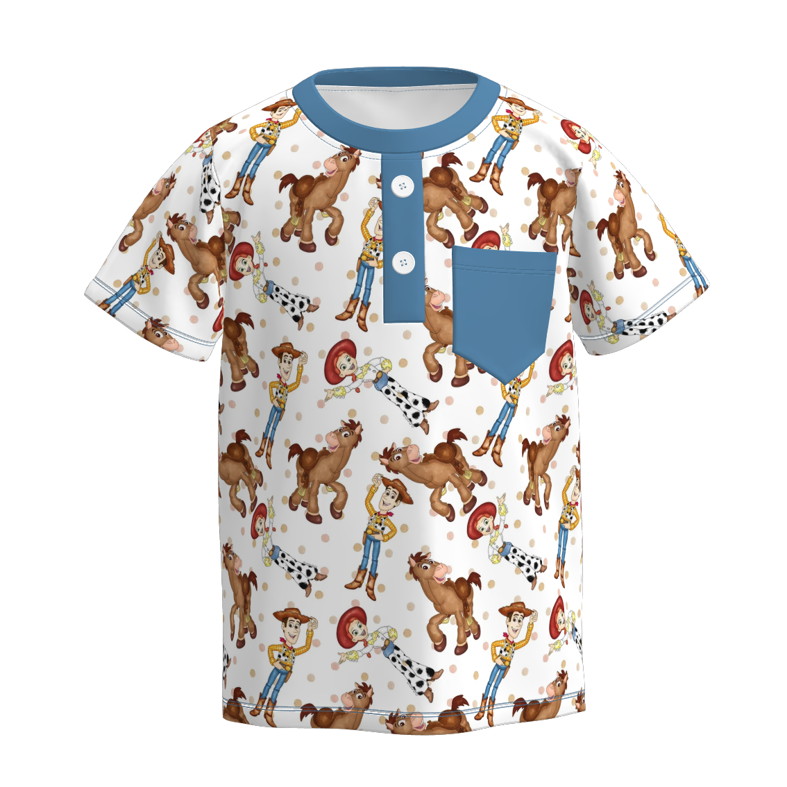(Pre Order)Boys Spring and Summer Cartoon Print Top