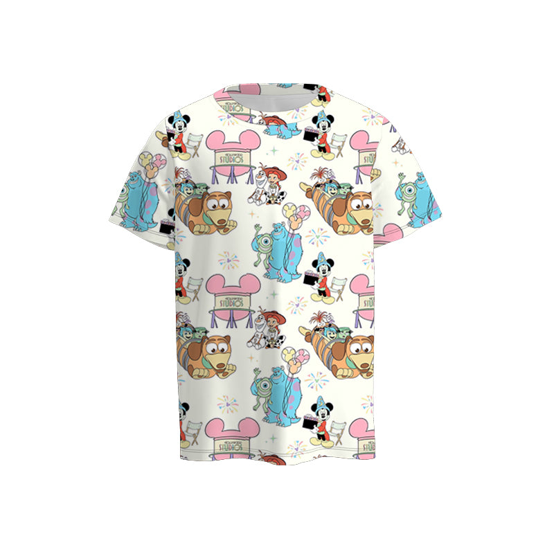 (Pre Order)Daddy and Me Spring&Summer Cartoon Print Top