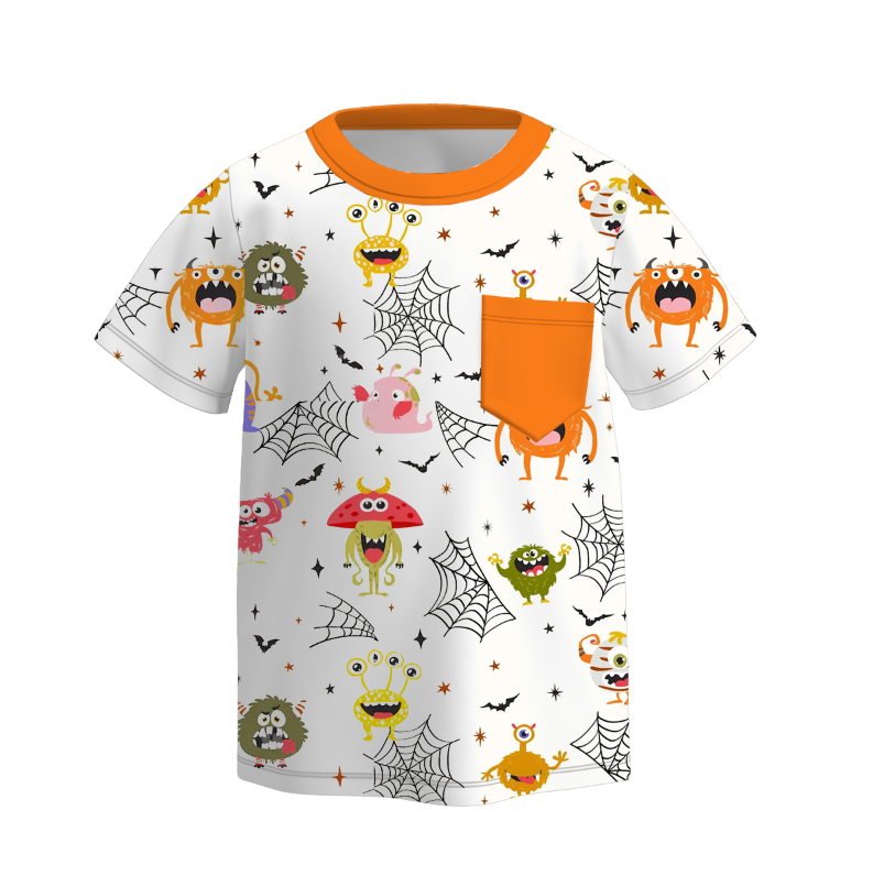 (Pre Order)Family Halloween Print Dress,Top&Romper