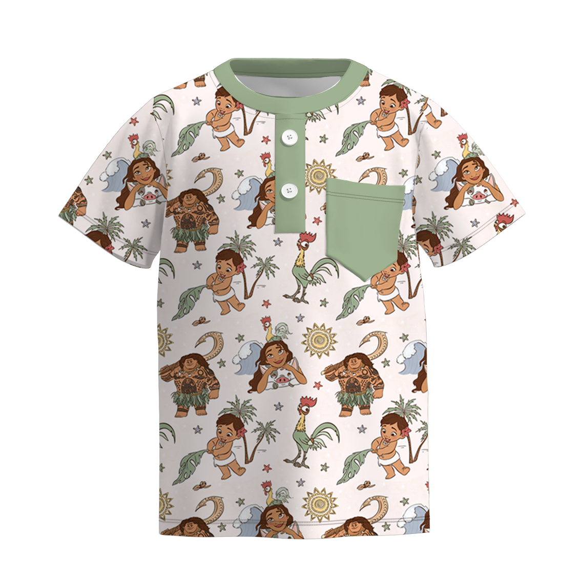 (Pre Order)Family Summer Cartoon Character Print Dress&Top