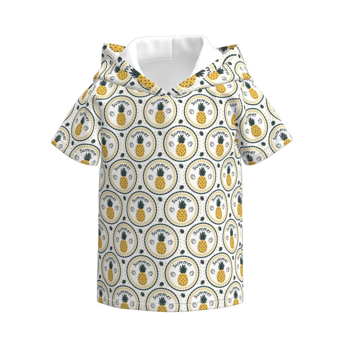 (Pre Order)Family Spring&Summer Pineapple Print Dress,Top&Romper