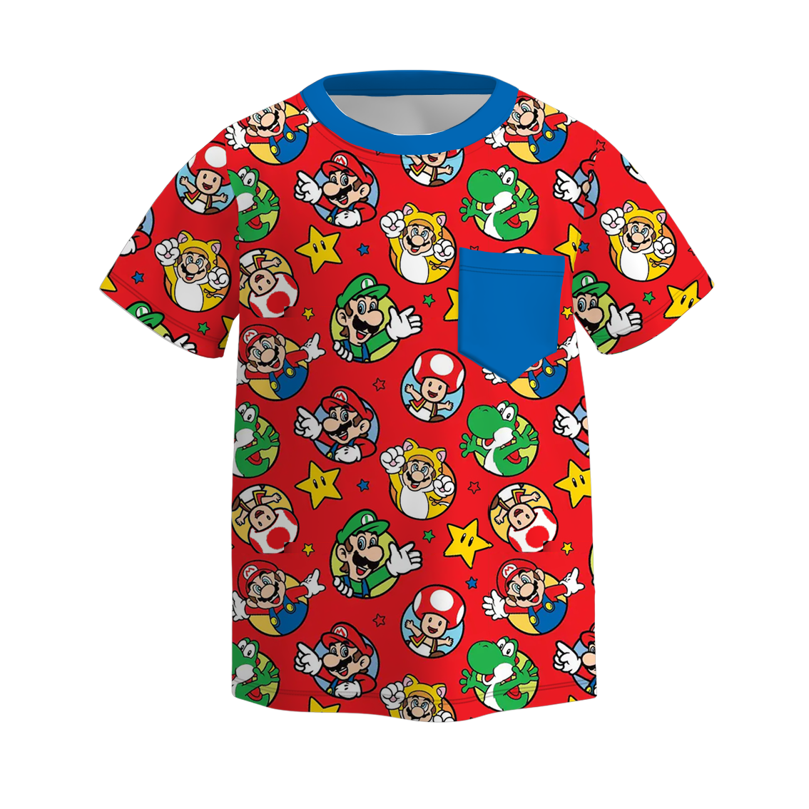 (Pre Order)Boys Spring and Summer Cartoon Print Top&Romper