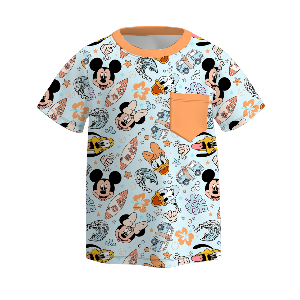 (Pre Order)Boys Spring and Summer Cartoon Print Top