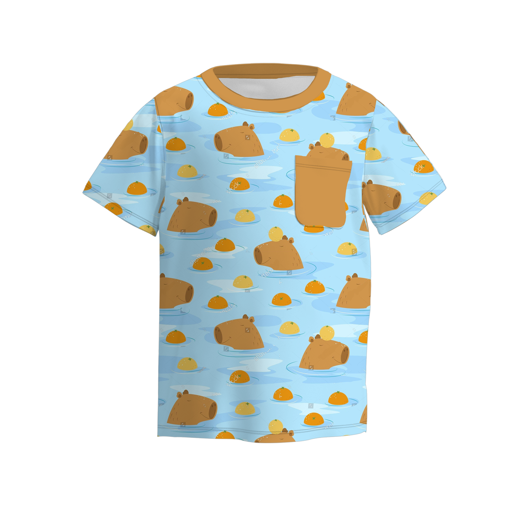 (Pre Order)Family Spring&Summer Cartoon Print Dress,Top&Romper
