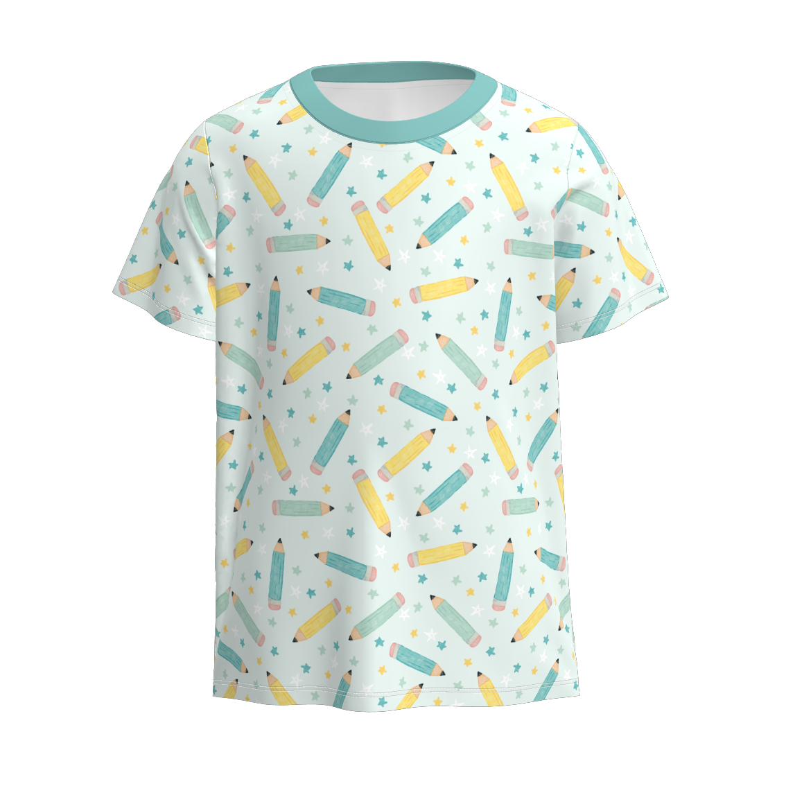 (Pre Order)Boys Summer Back To School Print Top