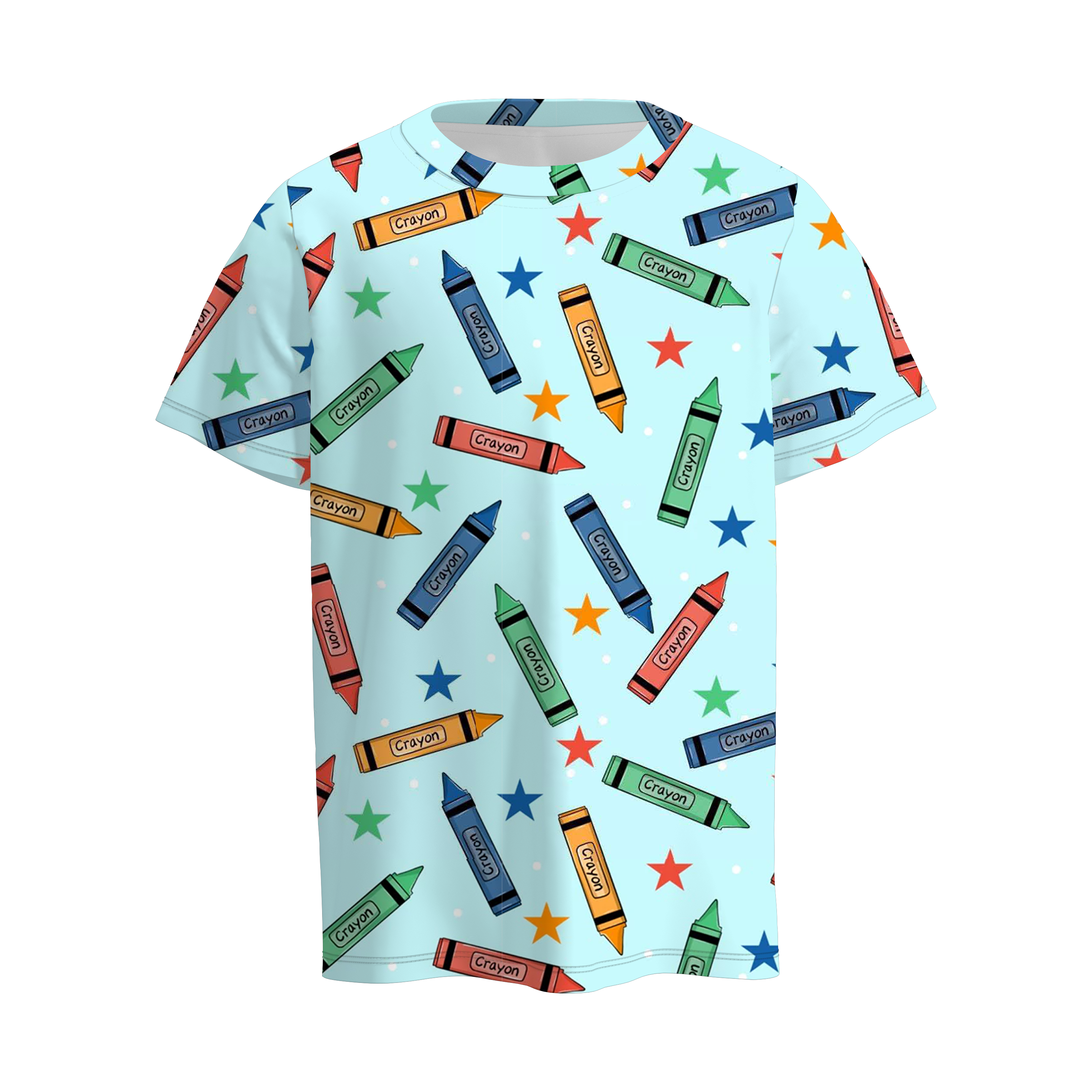 (Pre Order)Boys Summer Back To School Print Top