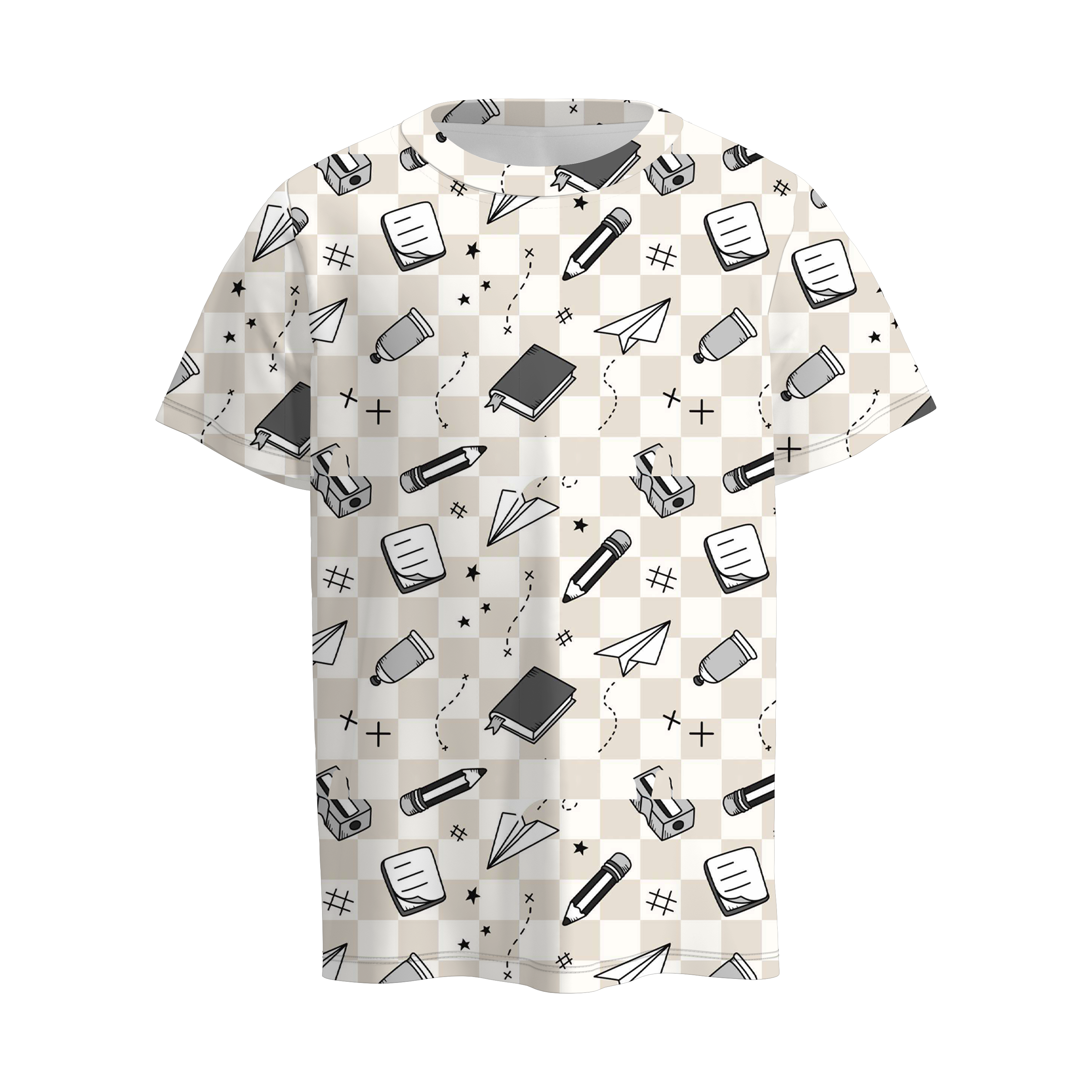(Pre Order)Boys Summer Back To School Print Top