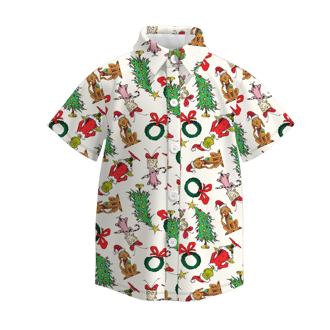 (Pre Order)Family Christmas Cartoon Print Dress,Pajamas&Top