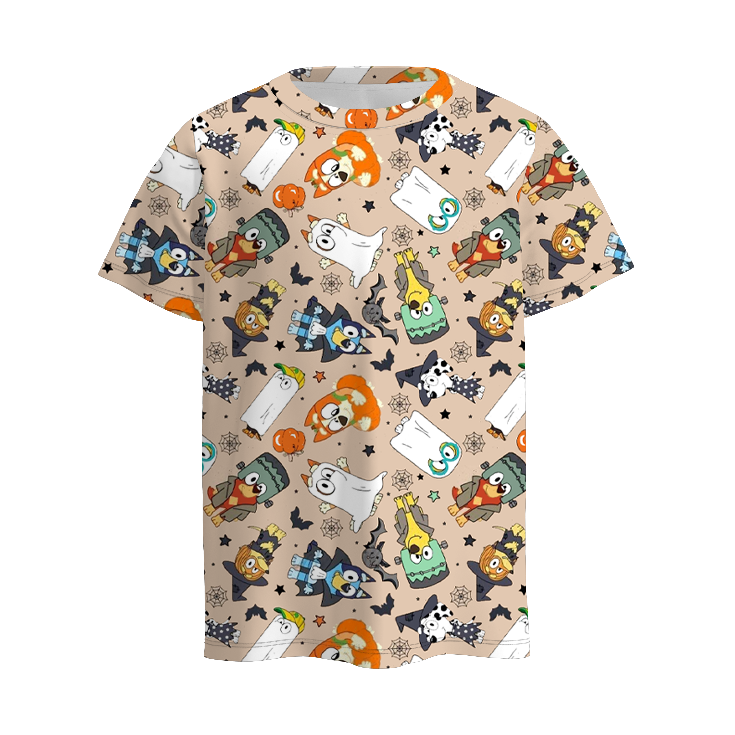 (Pre Order)Boys Halloween Cartoon Print Top