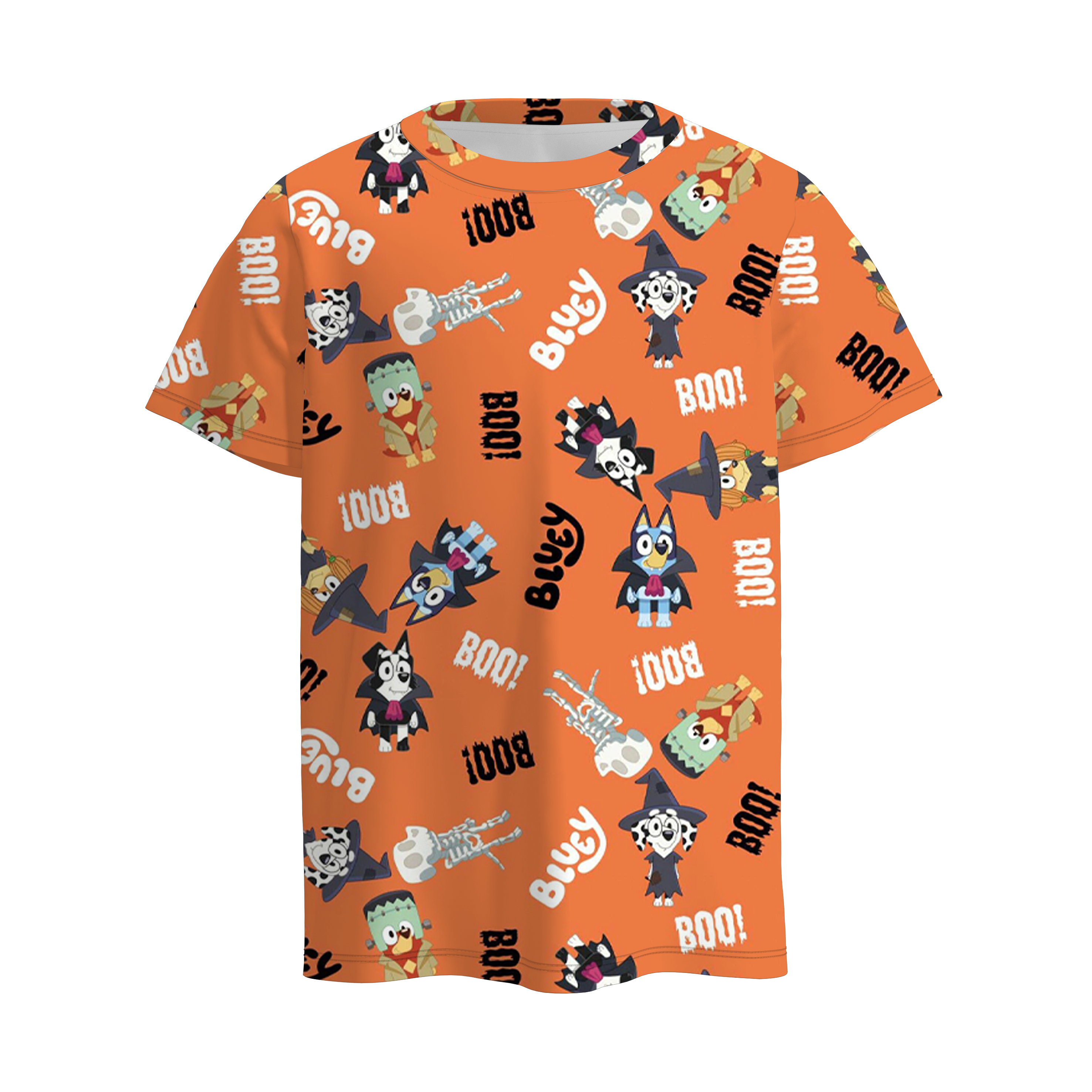 (Pre Order)Boys Halloween Cartoon Print Top