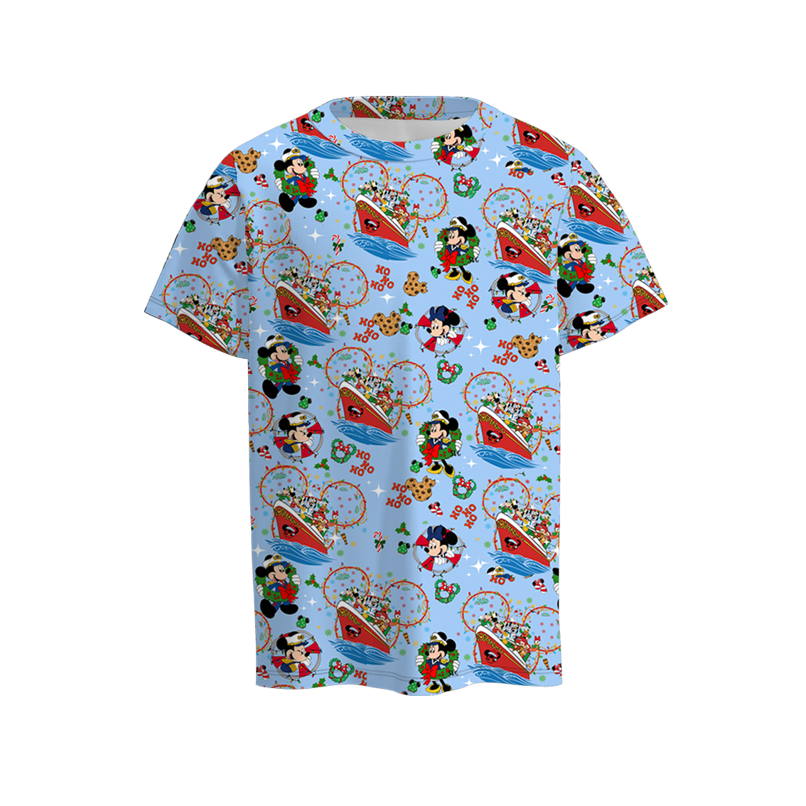 (Pre Order)Family Christmas Cartoon Print Dress,Set&Top