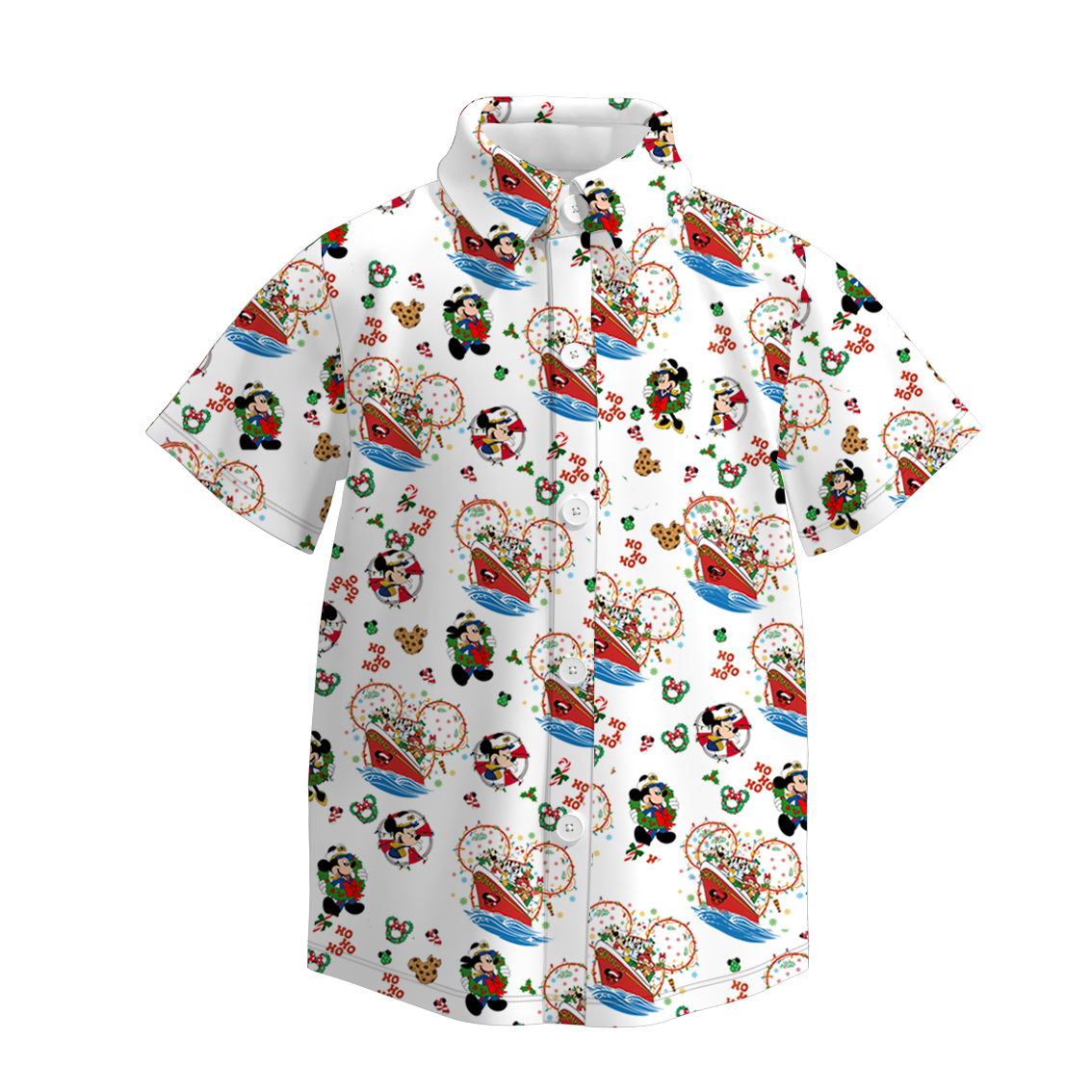 (Pre Order)Family Christmas Cartoon Print Dress,Set&Top