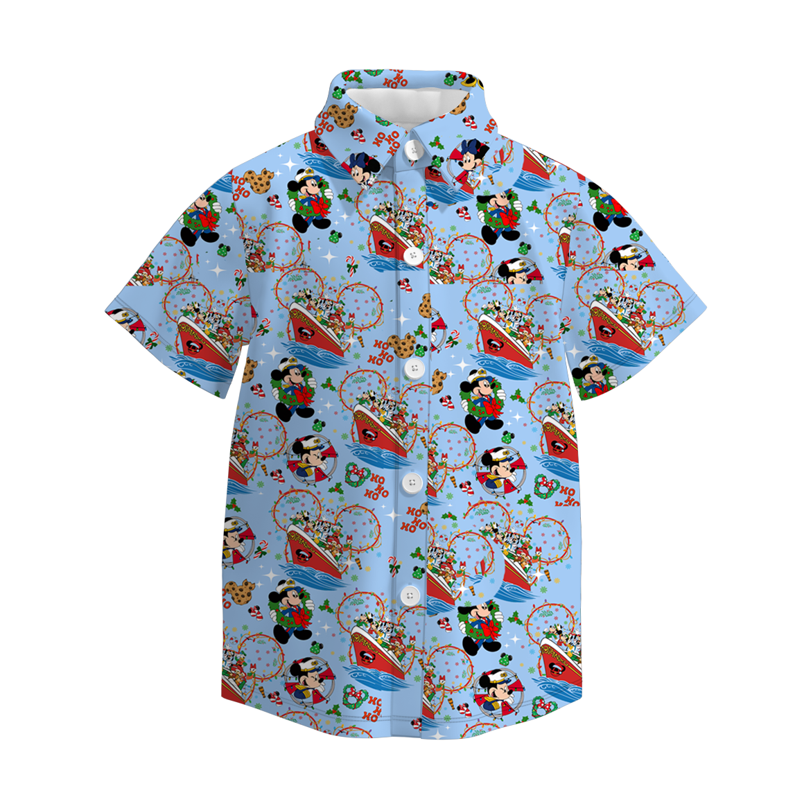 (Pre Order)Family Christmas Cartoon Print Dress,Set&Top