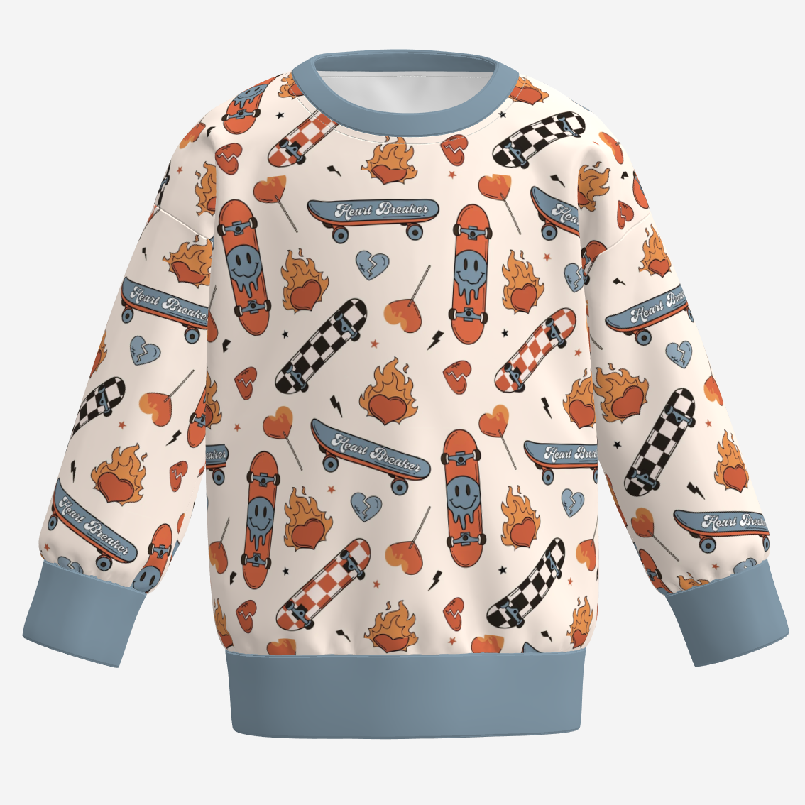 (Pre Order)Boys Valentine's Day Excavator Print Sweatshirt