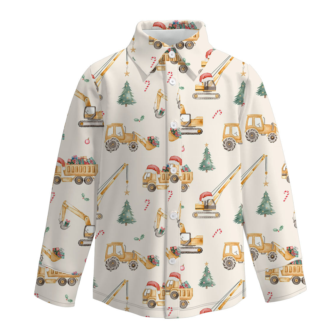 (Pre Order)Boys Fall Print Four-way Stretch Shirt