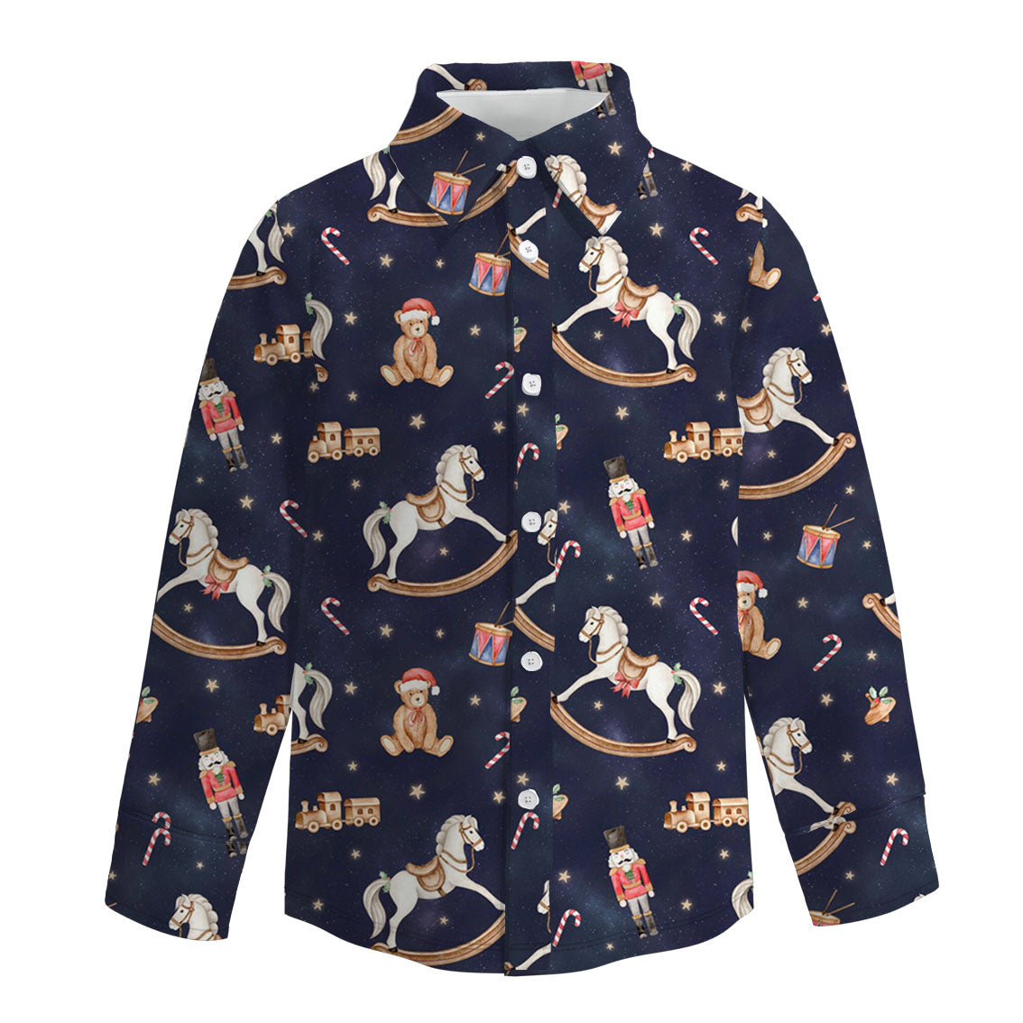 (Pre Order)Boys Fall Print Four-way Stretch Shirt