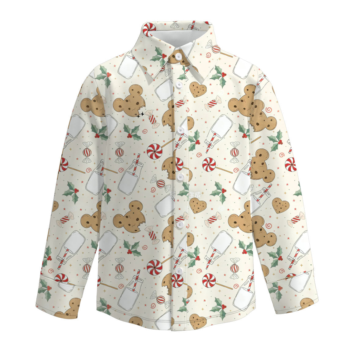 (Pre Order)Boys Fall Print Four-way Stretch Shirt
