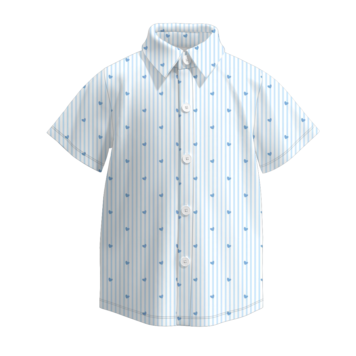 (Pre Order)Boys Spring&Summer Print Four-way Stretch Shirt