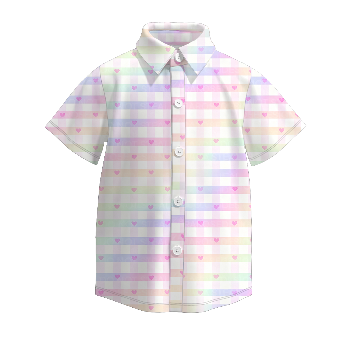 (Pre Order)Boys Spring&Summer Print Four-way Stretch Shirt