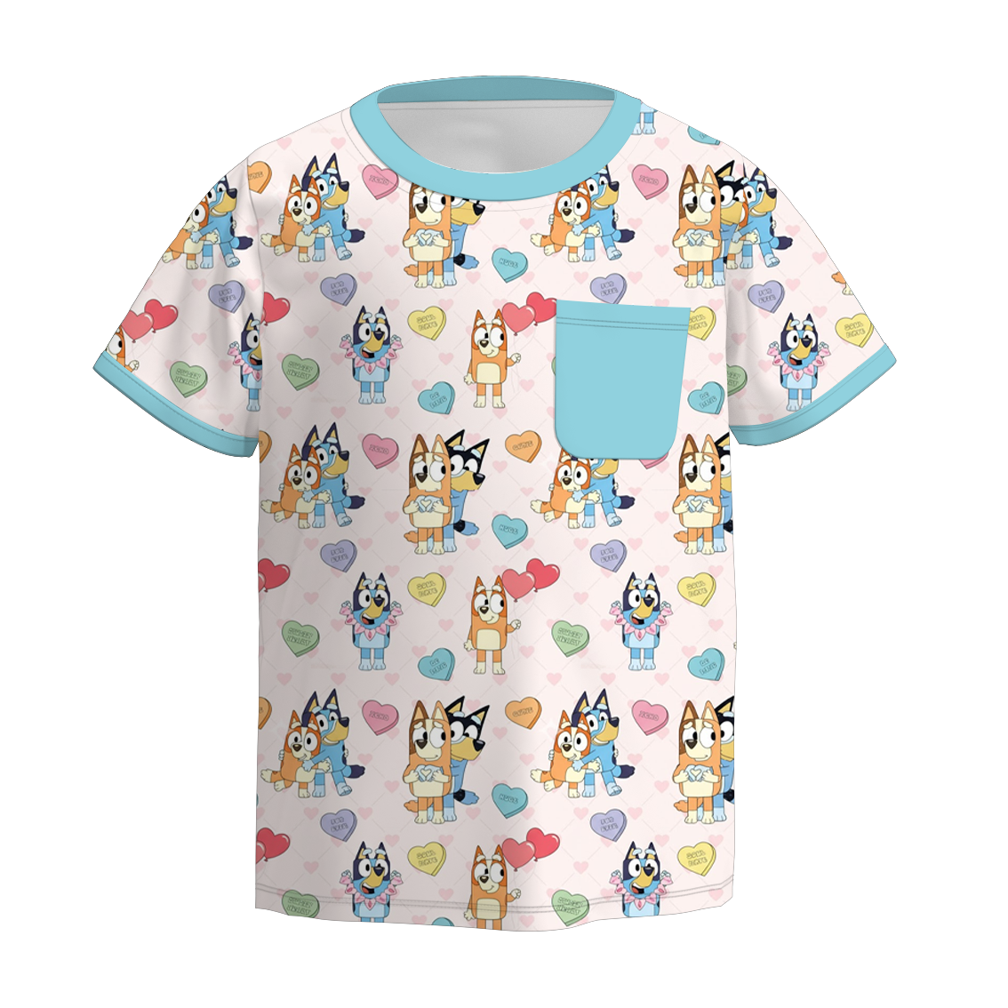 (Pre Order)Siblings Valentine's Day Print Pajamas&Top