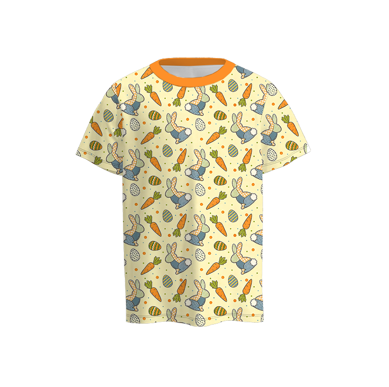 (Pre Order)Brothers Easter Bunny Print Top&Romper