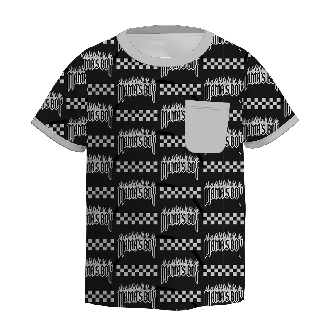 (Pre Order)Brothers MAMA'S BOY Print Set,Top&Romper