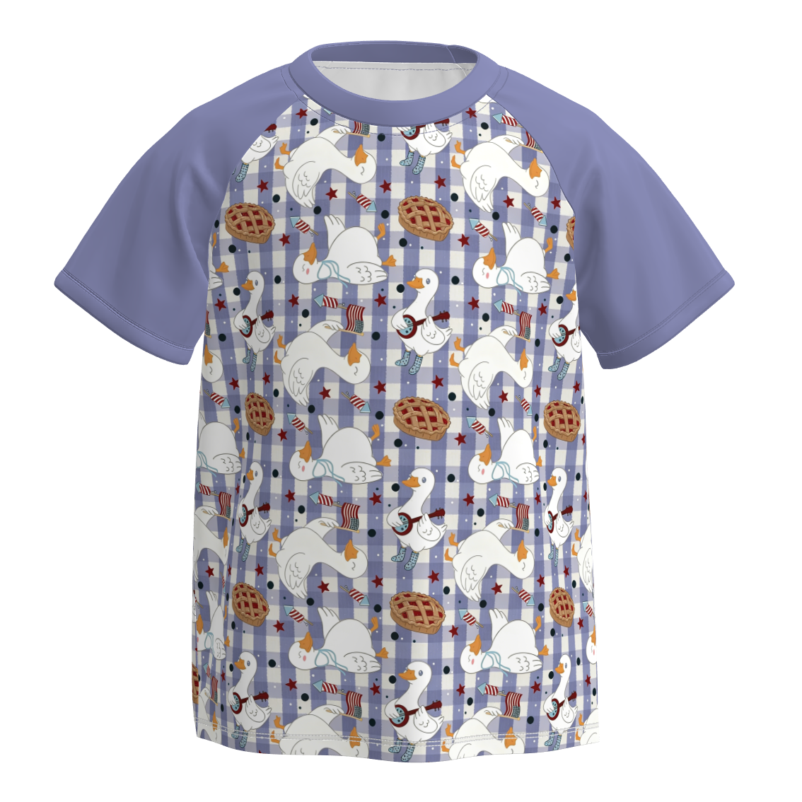 (Pre Order)Boys Patriotic Cartoon Print Top