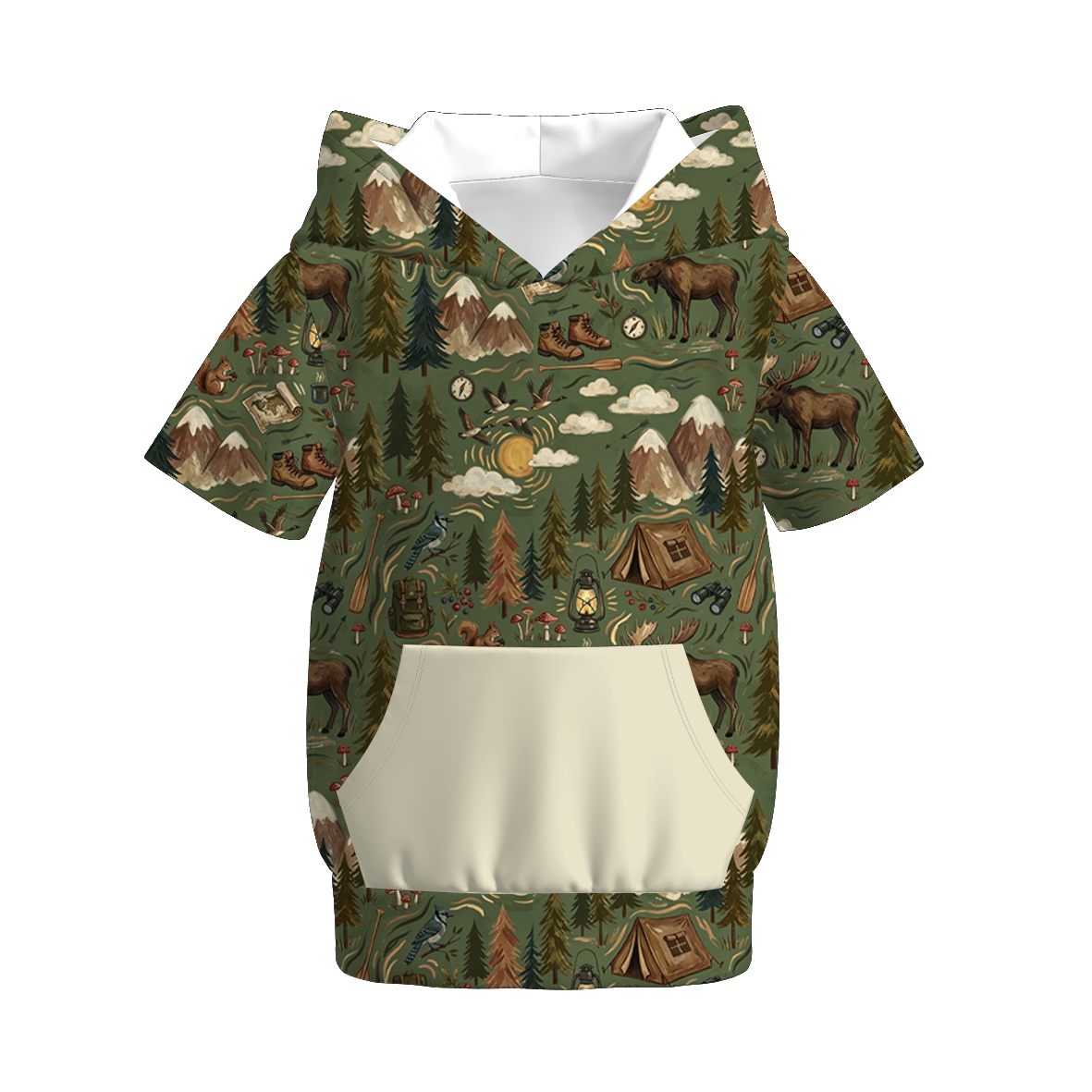 (Pre Order+Prepack Zone)Siblings Summer Camping Print Dress&Hoodie