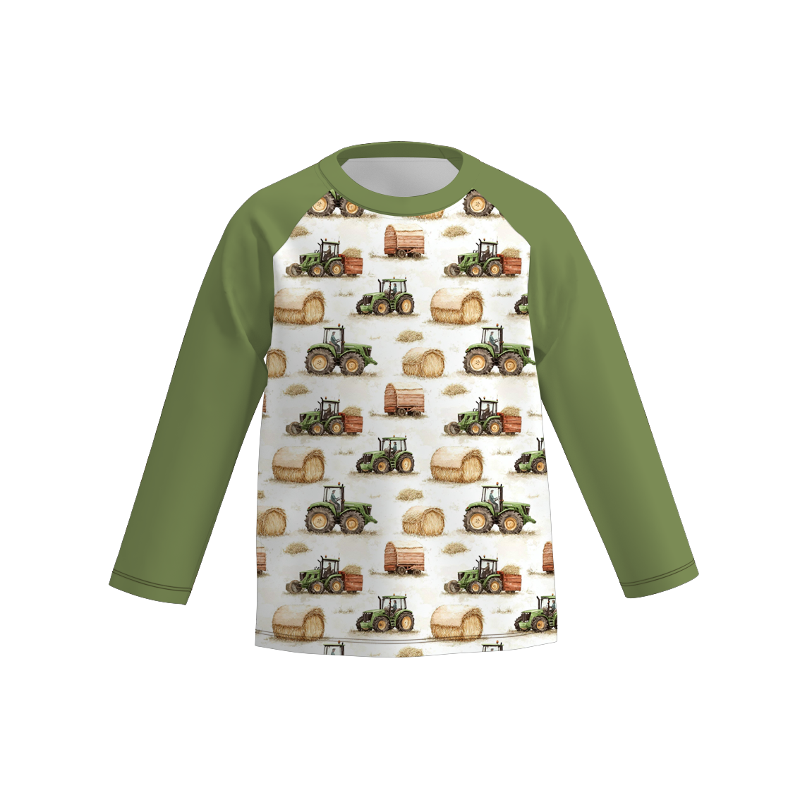(Pre Order)Brothers Fall Farm Print Top&Romper