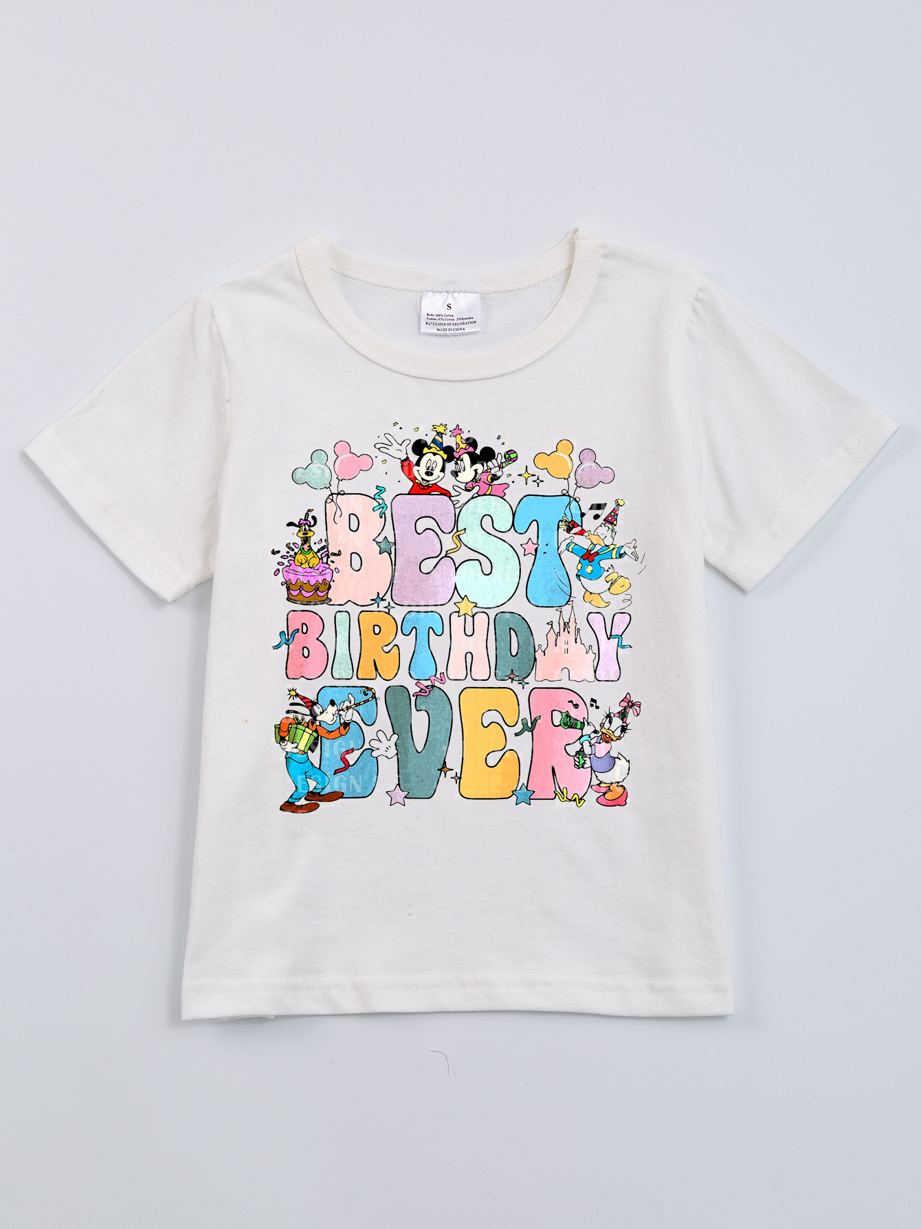 (Pre Order)Exclusived Summer Girls' Micky Cotton T-Shirts