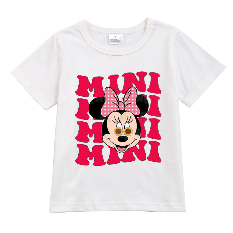 (Pre Order)Exclusived Girls Micky Mommy and Me Cotton T-Shirts