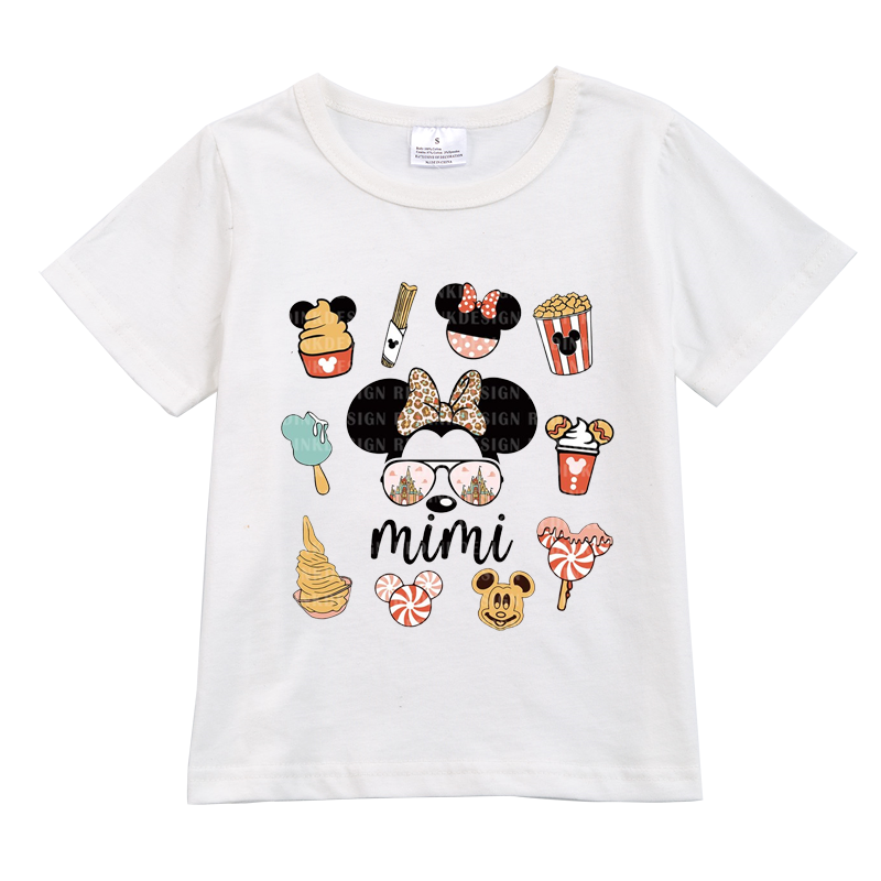 (Pre Order)Exclusived Girls Micky Mommy and Me Cotton T-Shirts