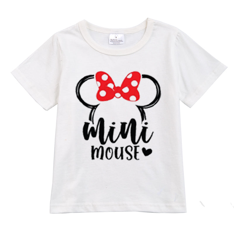 (Pre Order)Exclusived Girls Micky Mommy and Me Cotton T-Shirts