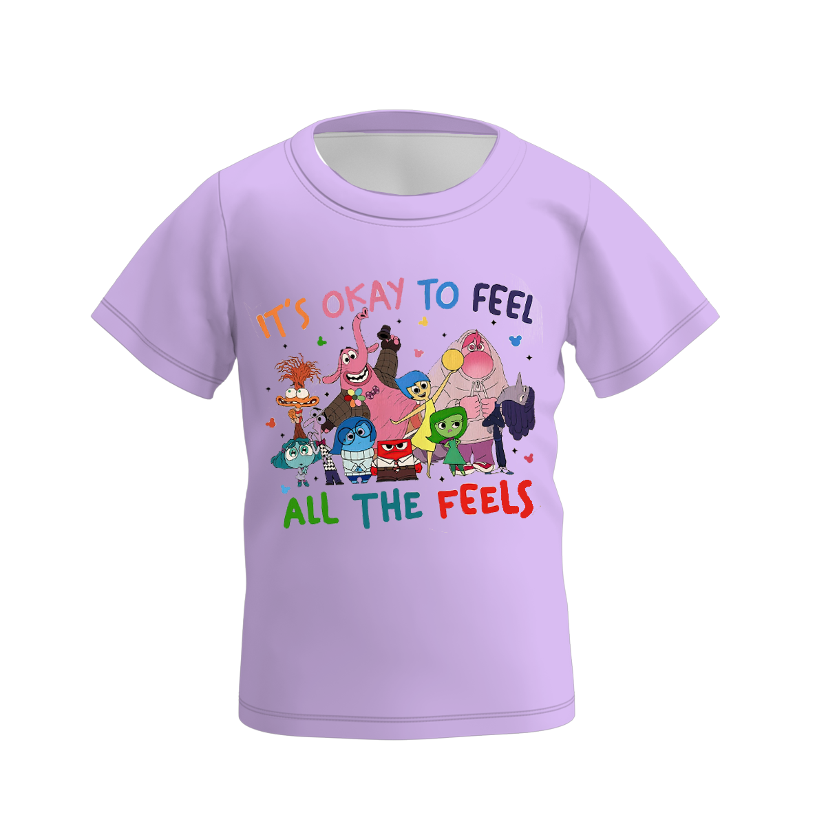 (Pre Order)Girls Cute Cartoon Print T-shirt