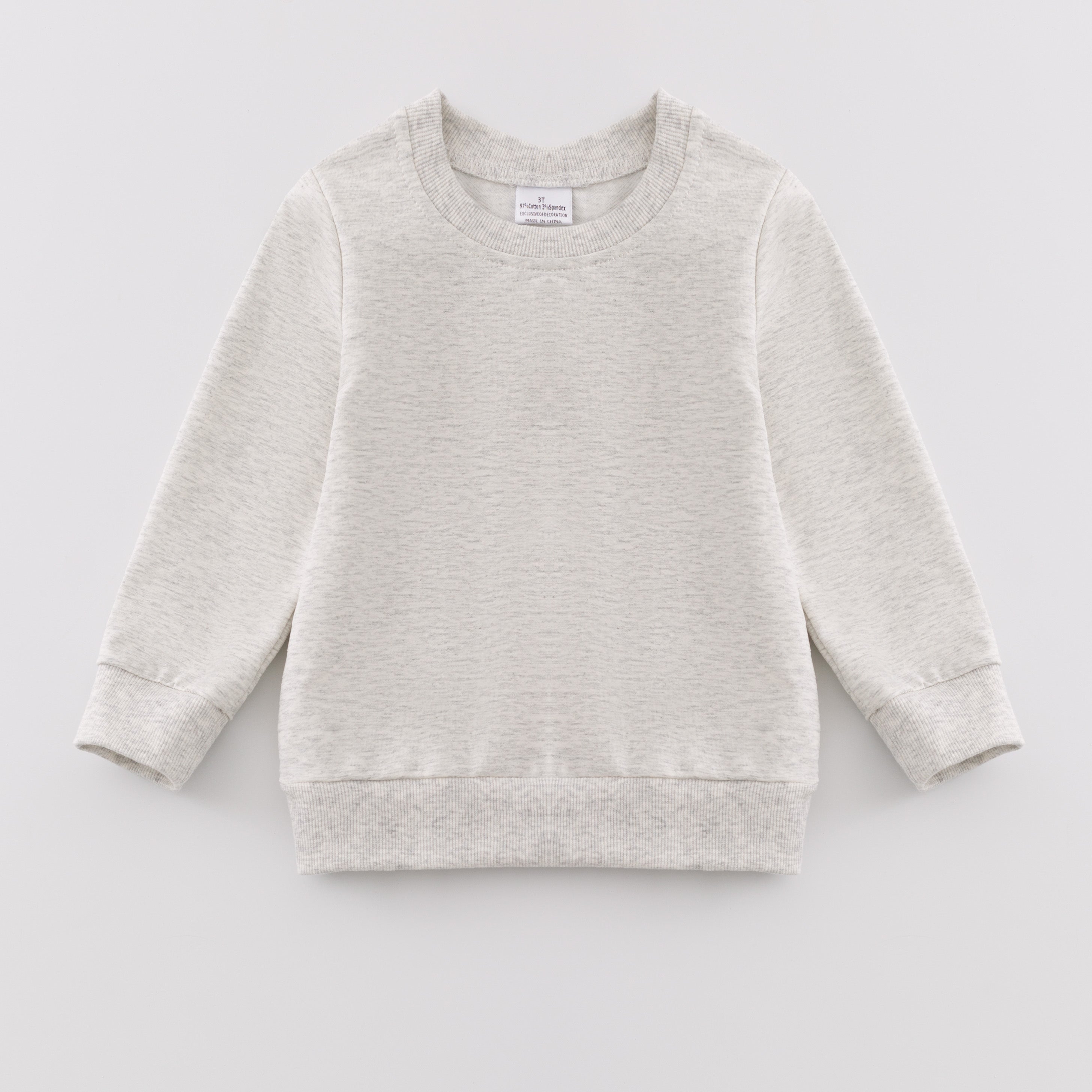 (In Stock E39)Girls Cotton Solid Color Sweatshirt