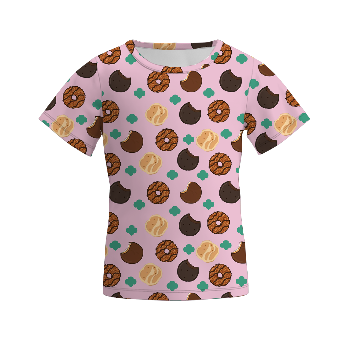(Pre Order)Girls Scout Cookie Print Top