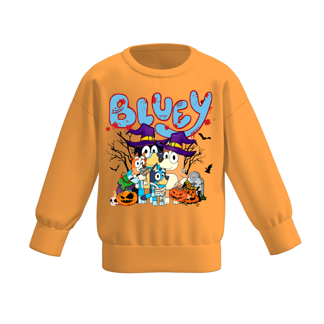 (Pre Order)Girls Halloween Print Sweatshirt