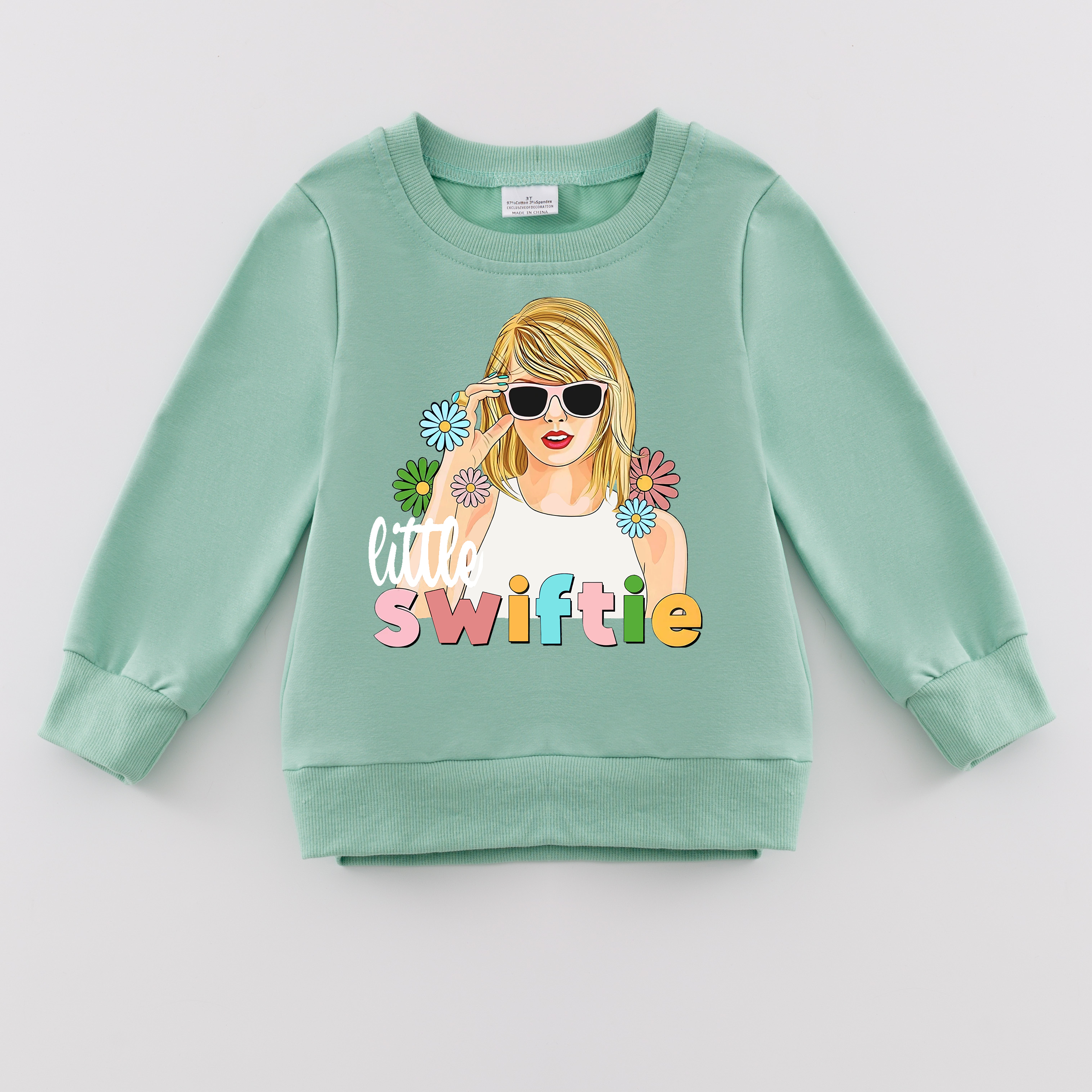 (Pre Order)Girls Fall TS Print Sweatshirt