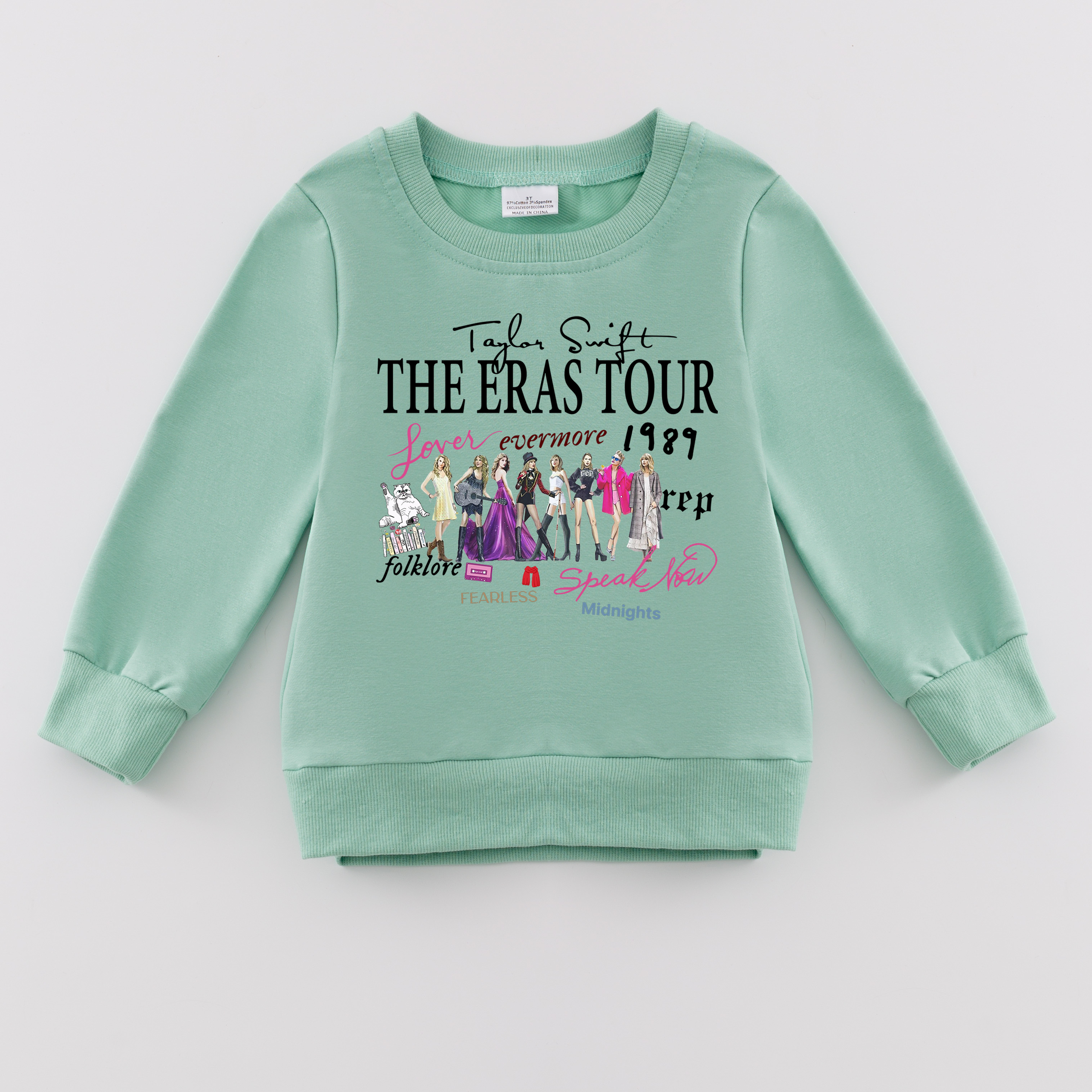 (Pre Order)Girls Fall TS Print Sweatshirt