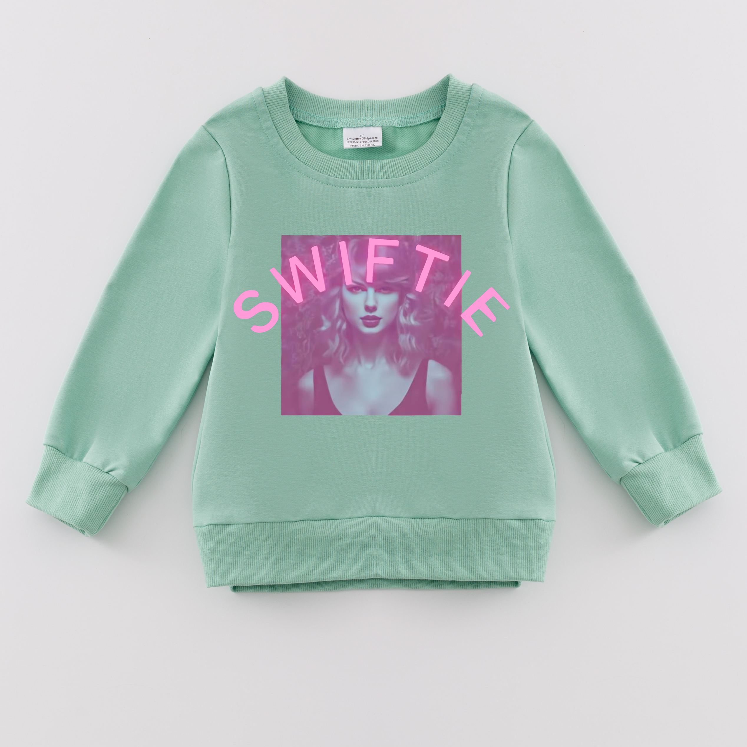 (Pre Order)Girls Fall TS Print Sweatshirt