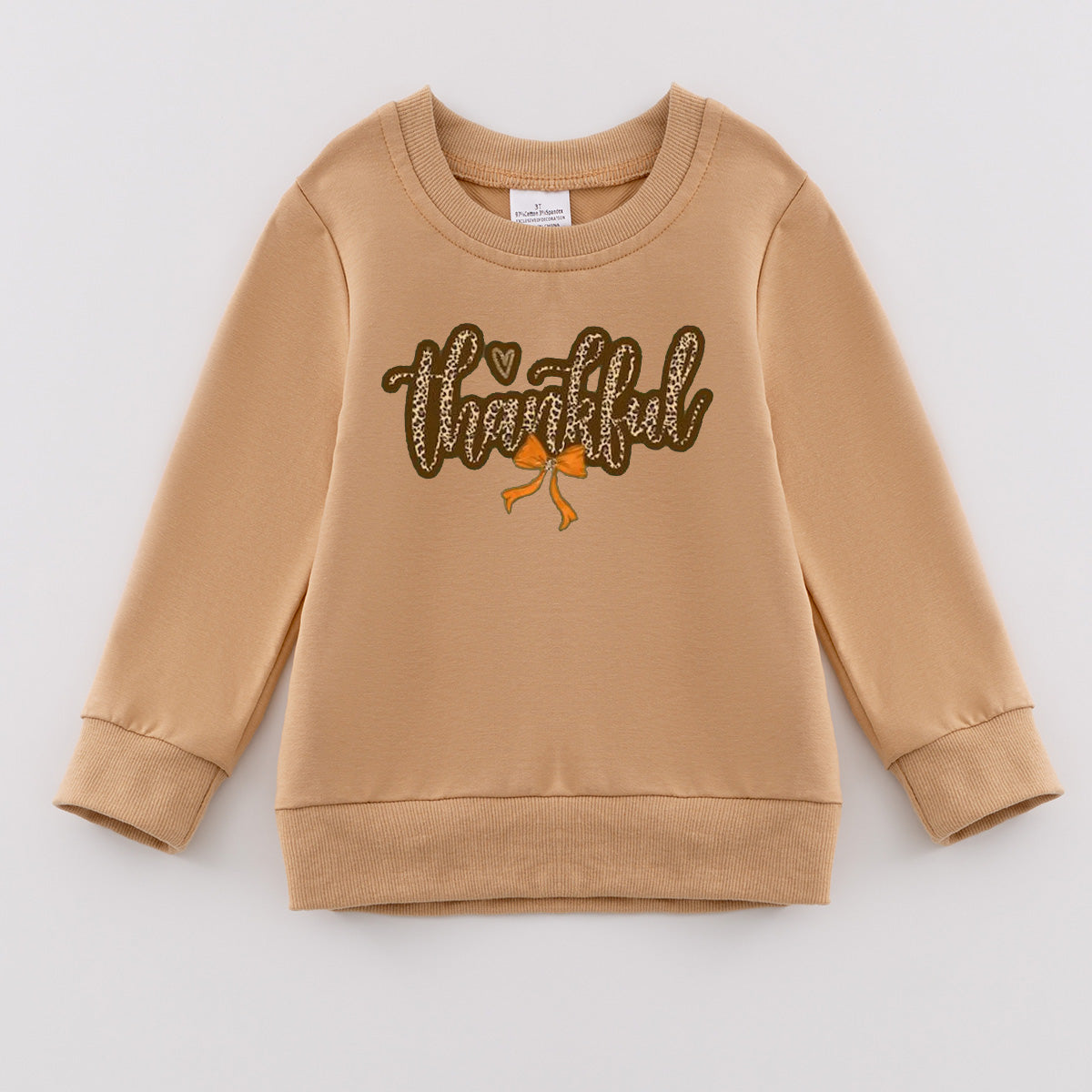 (Pre Order)Girls Thanksgiving Print Sweatshirt