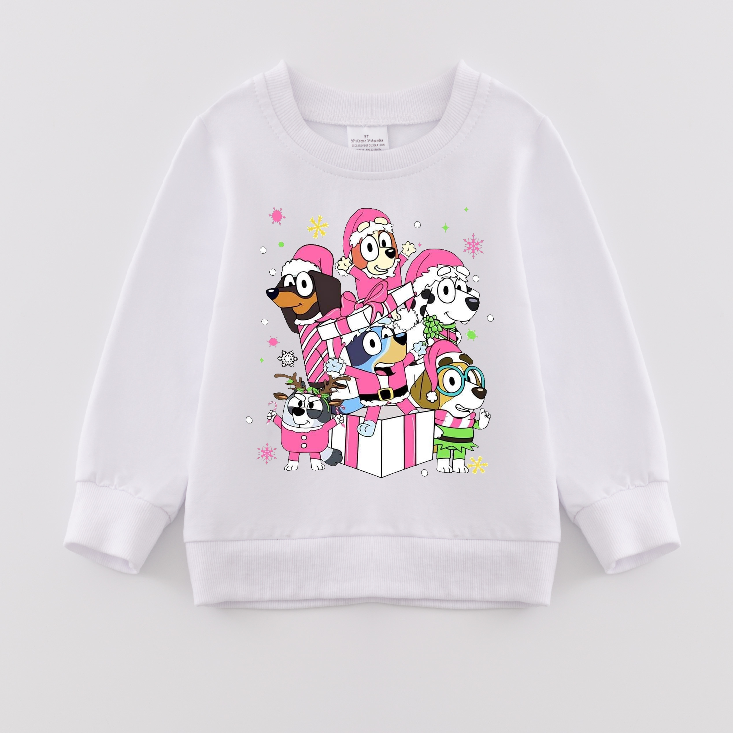 (Pre Order)Girls Christmas Print Sweatshirt