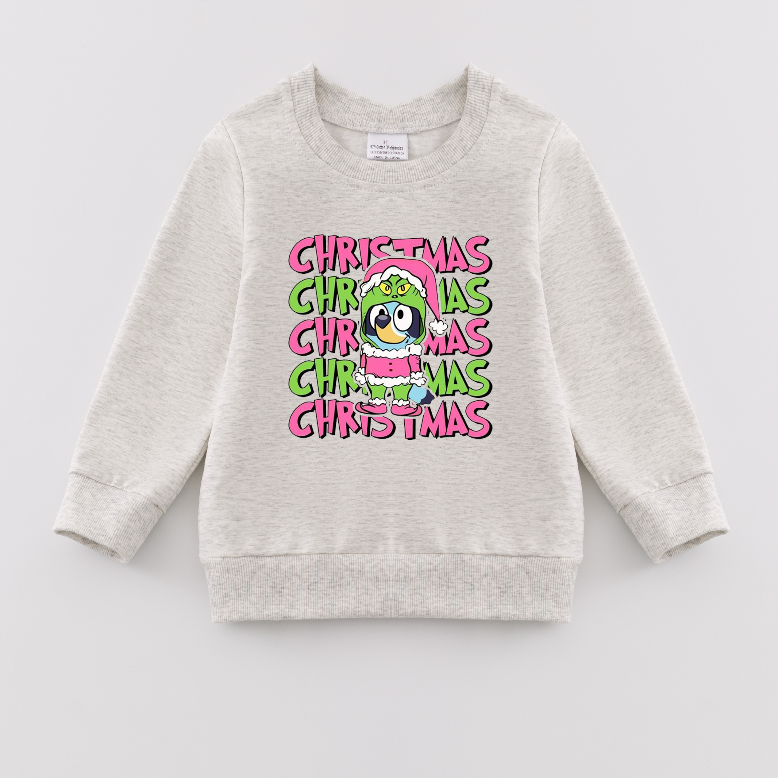 (Pre Order)Girls Christmas Print Sweatshirt