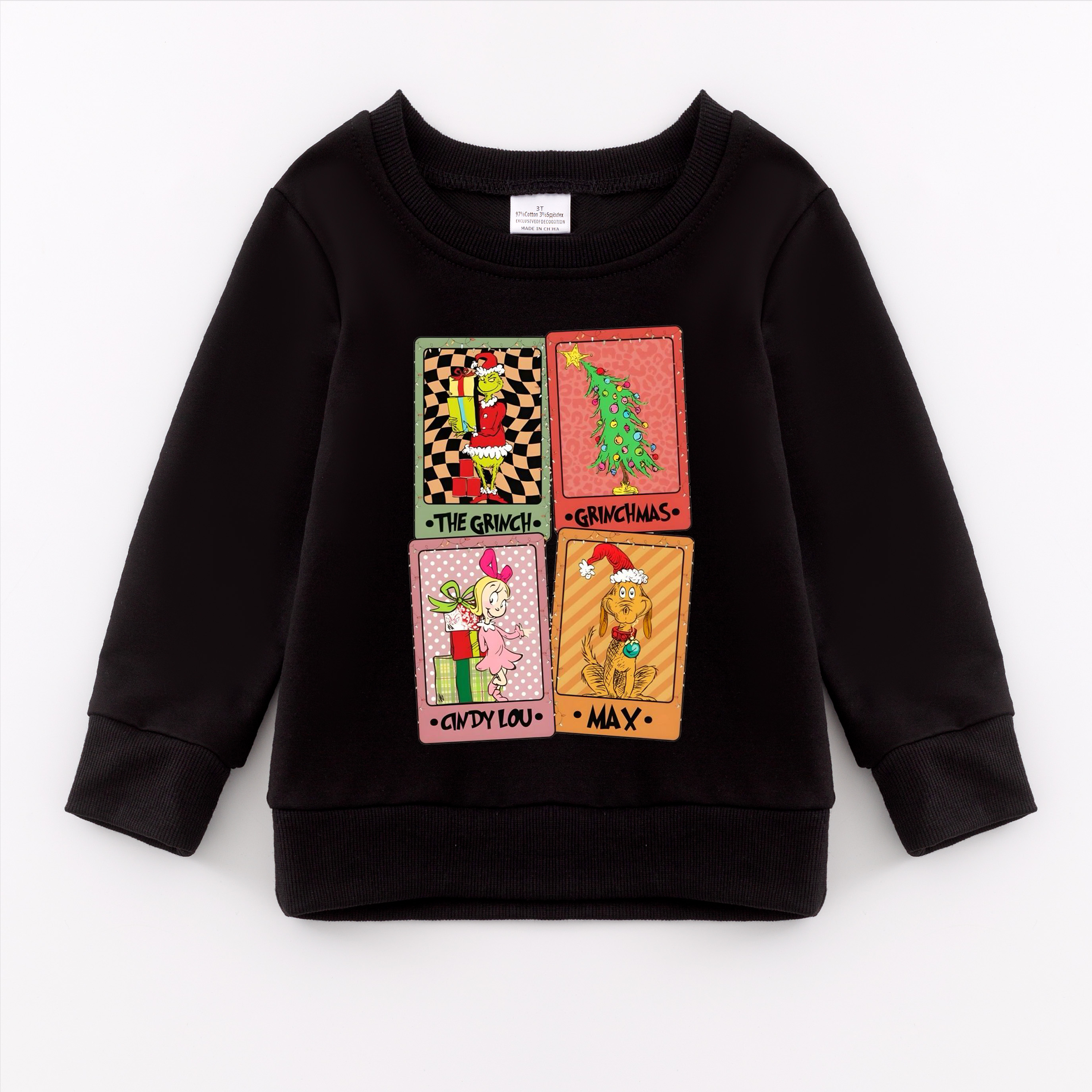 (Pre Order)Girls Christmas Print Sweatshirt