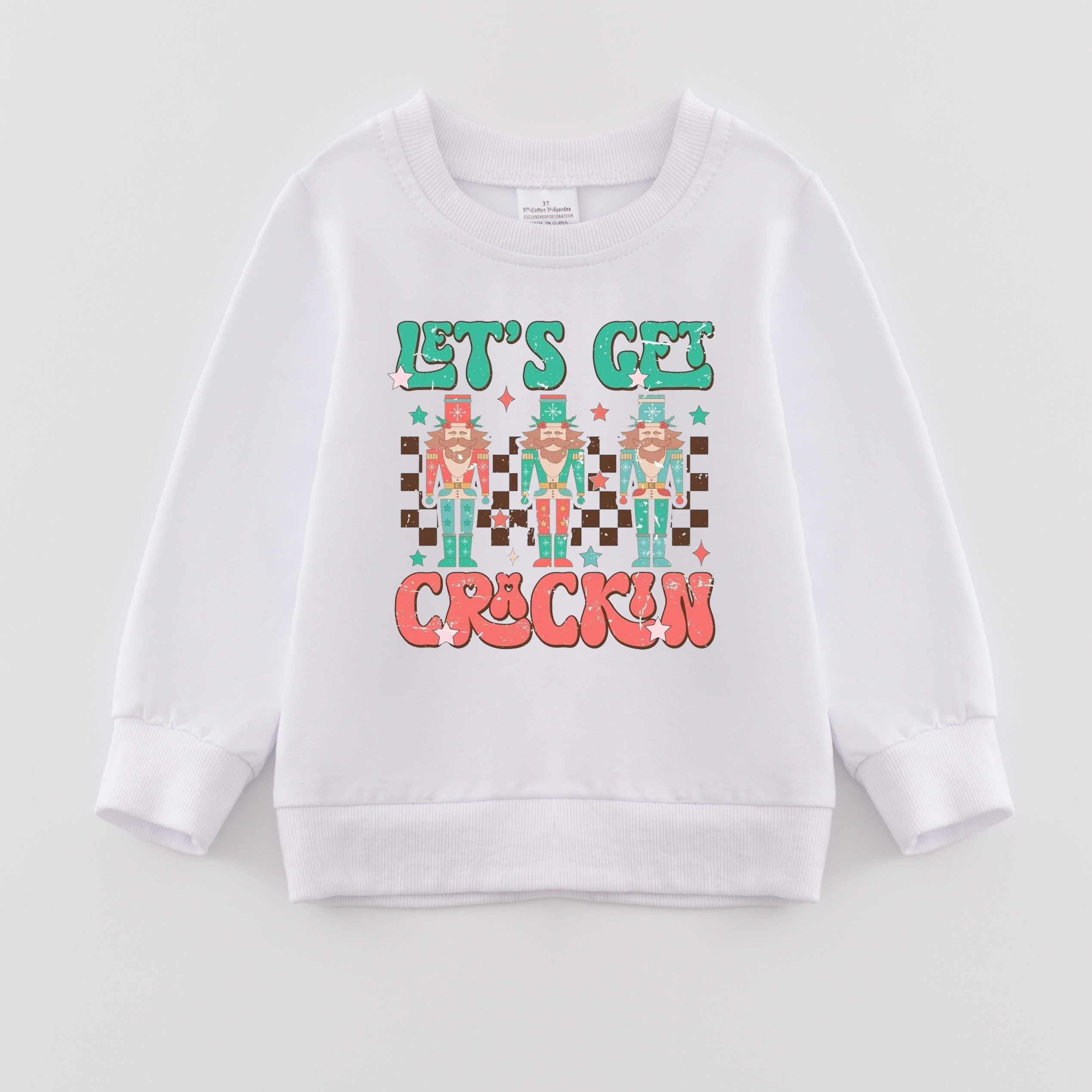 (Pre Order)Girls Christmas Print Sweatshirt