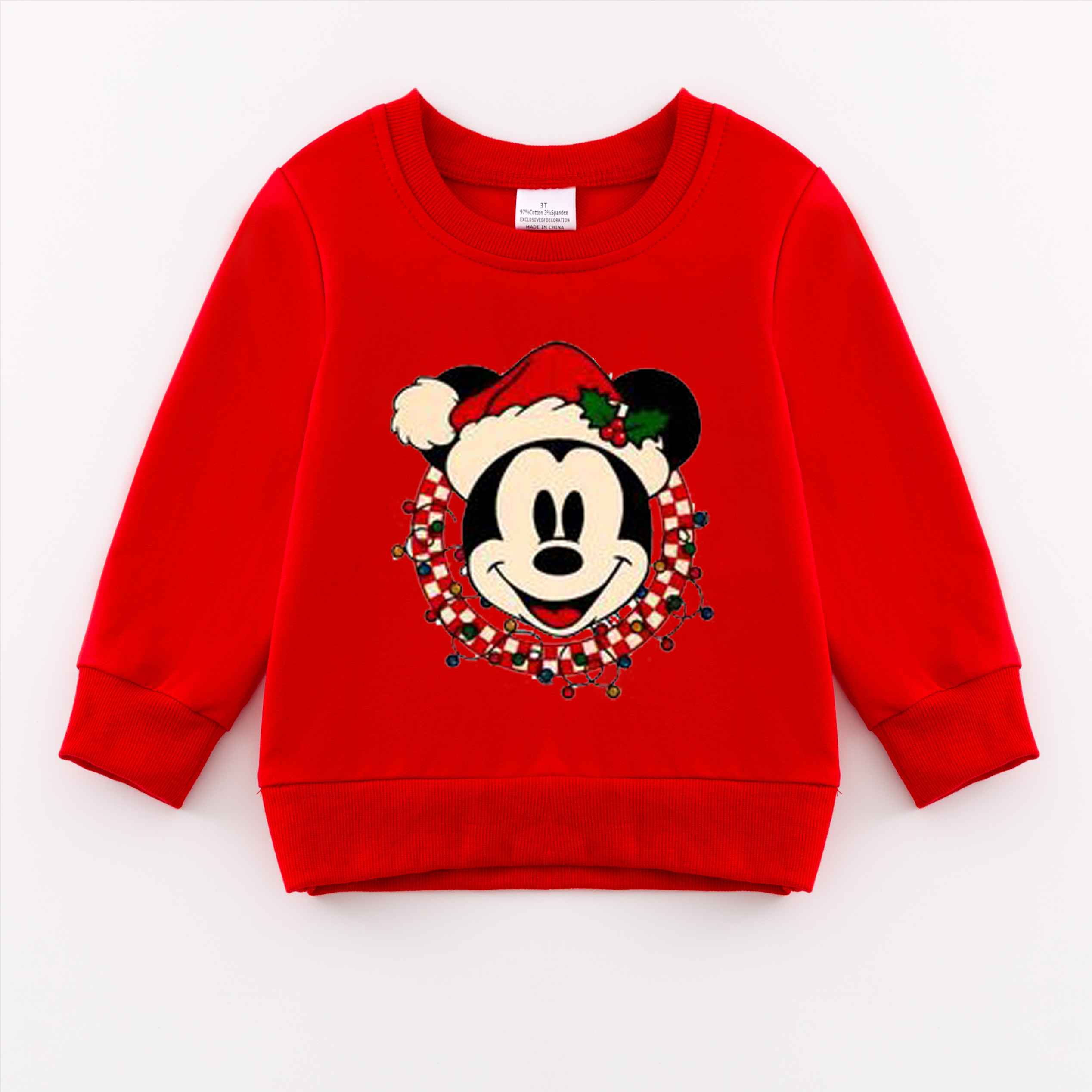 (Pre Order)Girls Christmas Print Sweatshirt