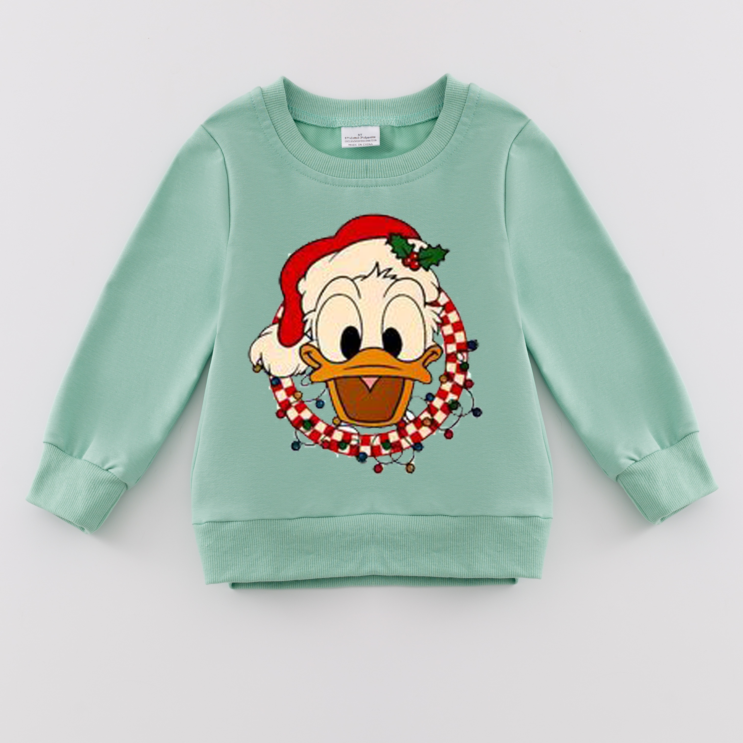 (Pre Order)Girls Christmas Print Sweatshirt